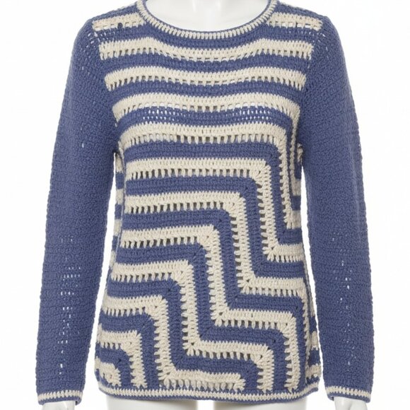 joan bass Sweaters - Joan Bass Style Top Medium Deadstock Women's Hand-knit Sweater Vintage QVC